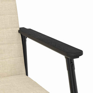 Sessel Creme Stoff 59x75x78 cm