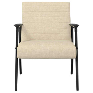 Sessel Creme Stoff 59x75x78 cm