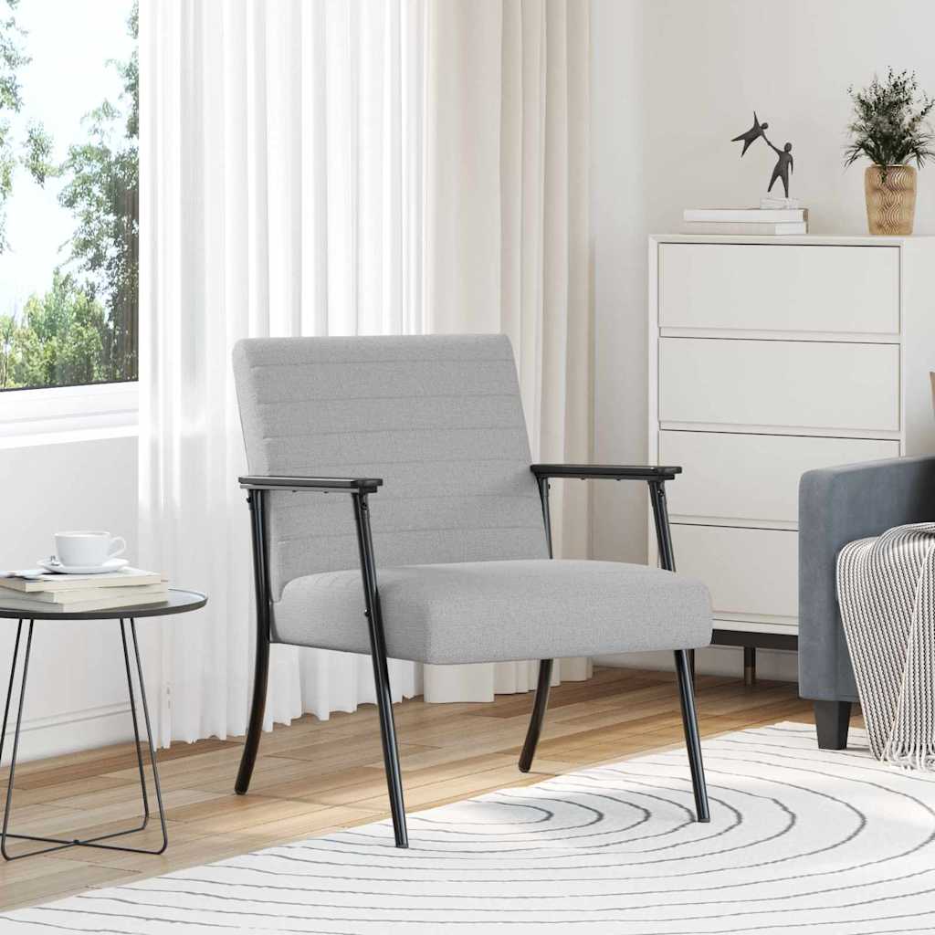 Sessel Wolkengrau Stoff 59x75x78 cm
