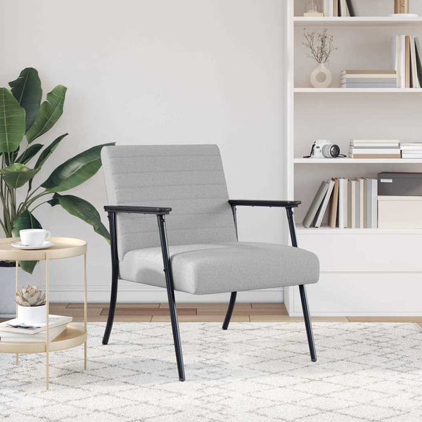 Sessel Wolkengrau Stoff 59x75x78 cm