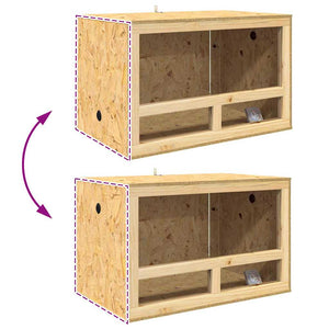 OSB Terrarium Braun 80x50x50 cm