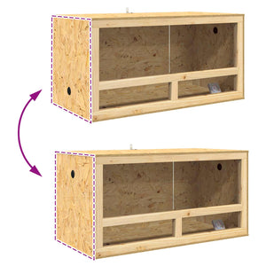 OSB Terrarium Braun 40x40x40 cm