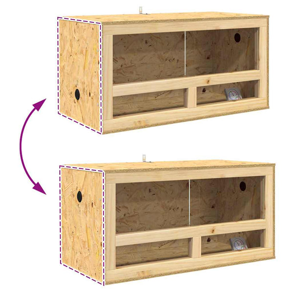 OSB Terrarium Braun 80x40x40cm