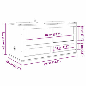 OSB Terrarium Braun 80x40x40cm