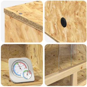 Terrarium Braun 100x40x40 cm OSB