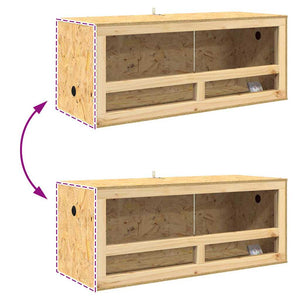 Terrarium Braun 100x40x40 cm OSB