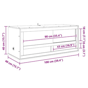 Terrarium Braun 100x40x40 cm OSB