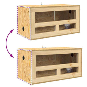 OSB Terrarium Braun 60x30x30 cm