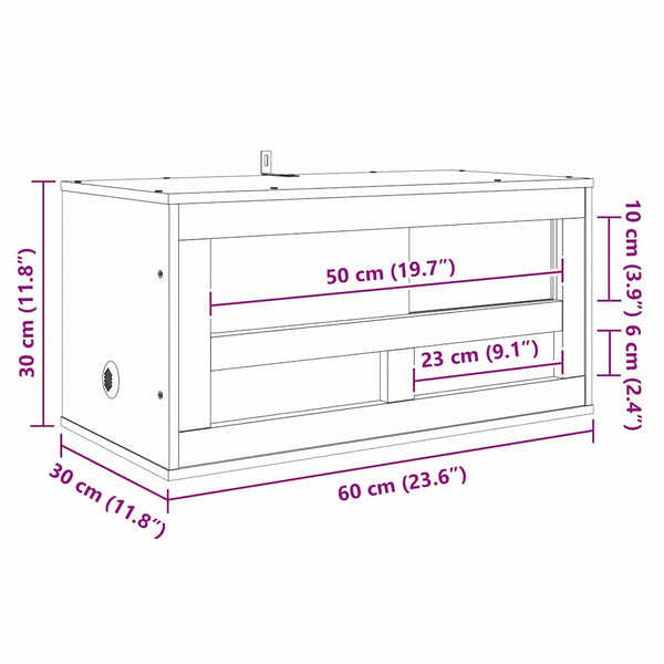 OSB Terrarium Braun 60x30x30 cm
