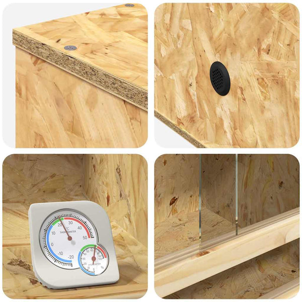 OSB Terrarium Braun 50x50x50 cm