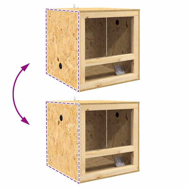 OSB Terrarium Braun 50x50x50 cm