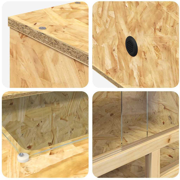 OSB Terrarium Braun 100x50x50 cm