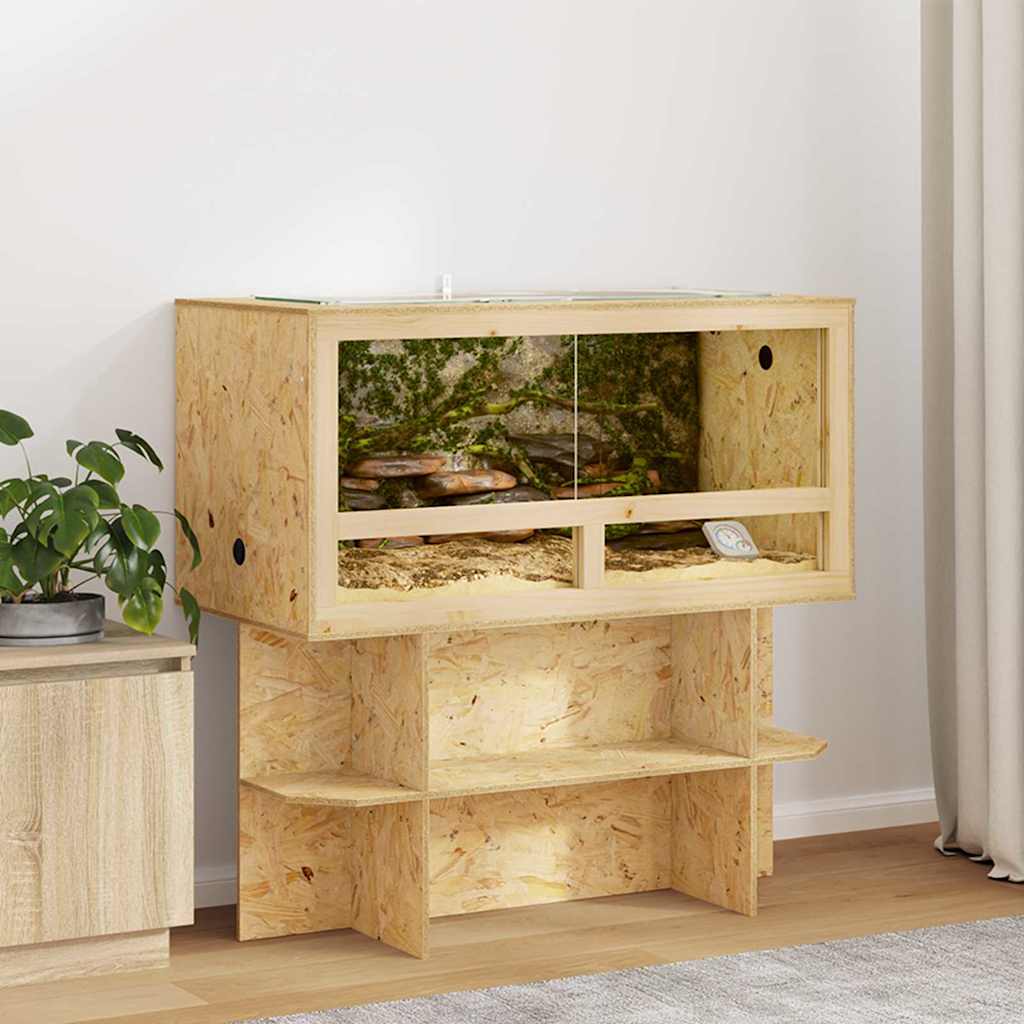 OSB Terrarium Braun 100x50x50 cm