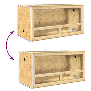 OSB Terrarium Braun 100x50x50 cm
