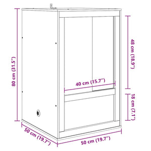 OSB Terrarium Braun 50x50x80cm
