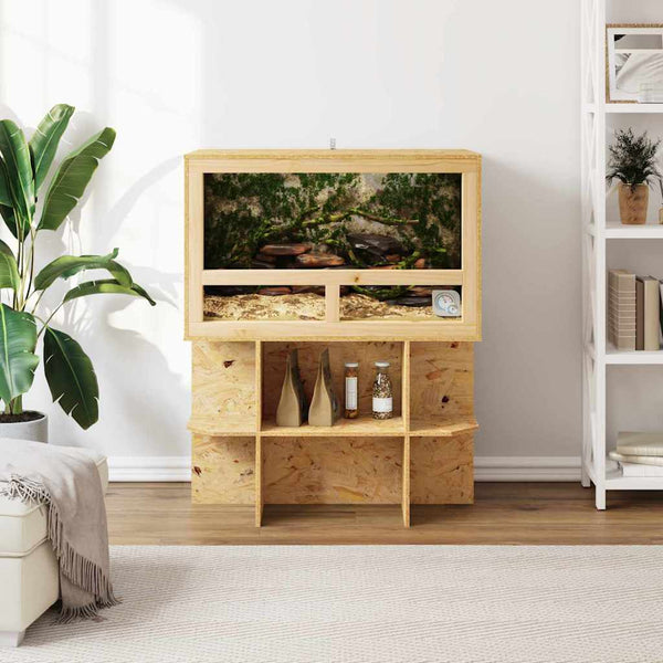 Terrarienbasis Braun 80x50x50 cm OSB