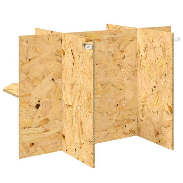 Terrarienbasis Braun 80x50x50 cm OSB
