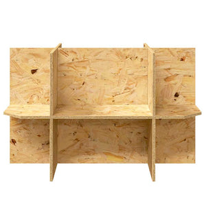 Terrarienbasis Braun 80x50x50 cm OSB