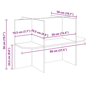 Terrarienbasis Braun 80x50x50 cm OSB
