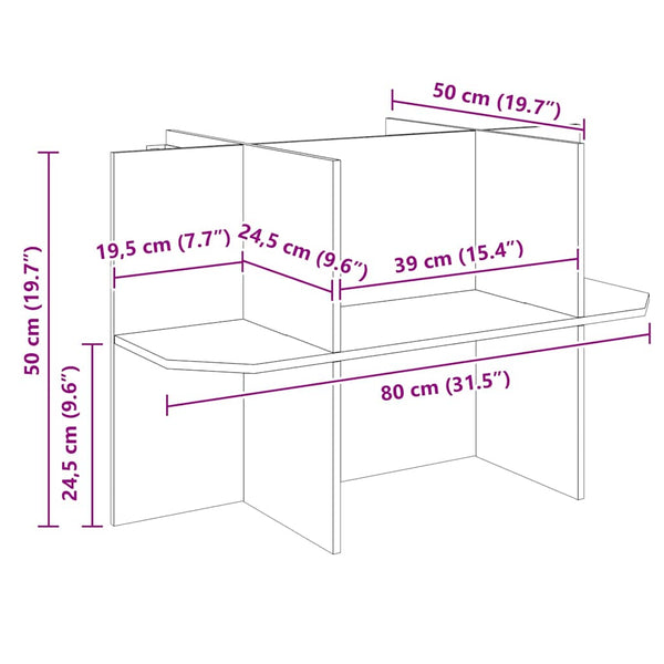 Terrarienbasis Braun 80x50x50 cm OSB