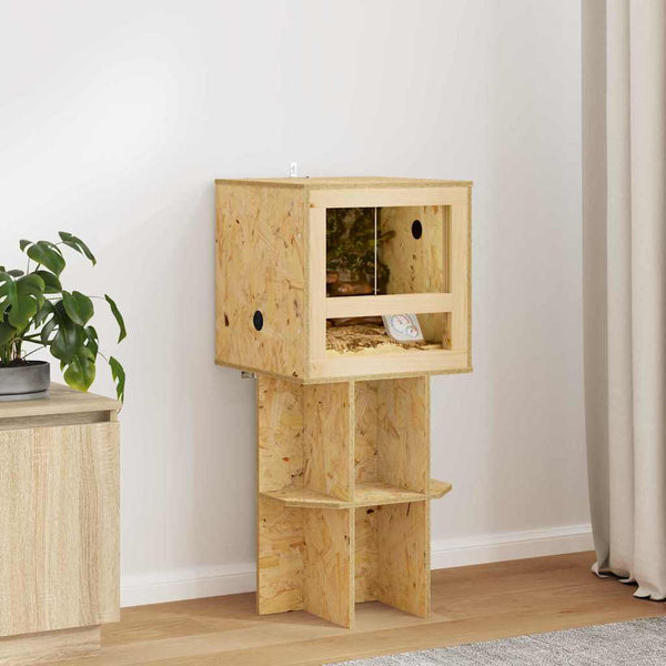 Terrarienbasis mit Regal Braun 40x40x50 cm