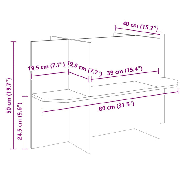 Terrarienbasis mit Regal Braun 80x40x50cm