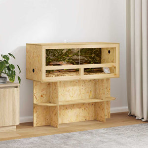 Terrarienbasis mit Regal Braun 100x40x50 cm