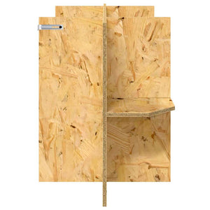 Terrarienbasis mit Regal Braun 100x40x50 cm