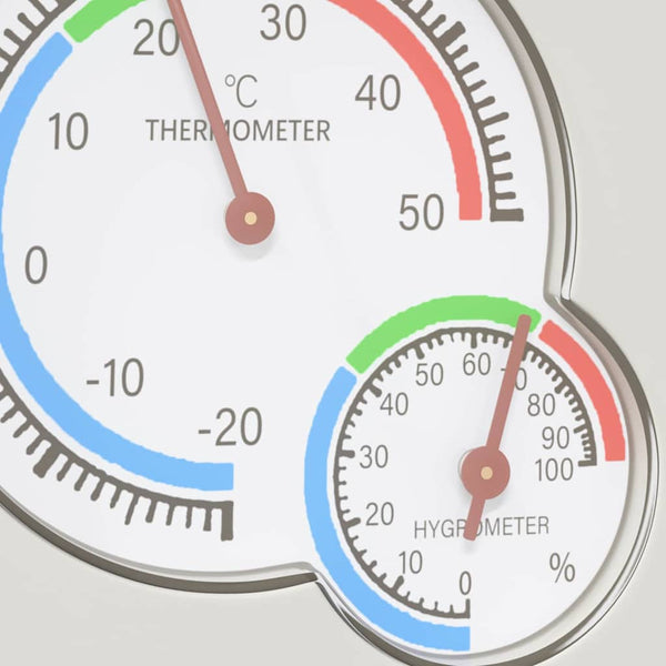 Thermo-Hygrometer Weiß für Reptilien