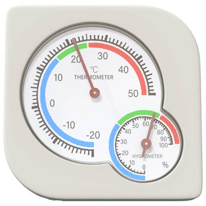 Thermo-Hygrometer Weiß für Reptilien