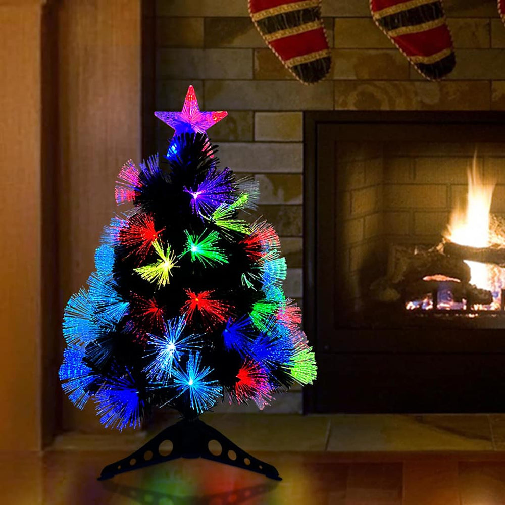 Künstlicher Weihnachtsbaum mit LEDs, Grün, 64cm
