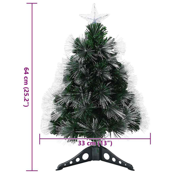 Künstlicher Weihnachtsbaum mit LEDs, Grün, 64cm