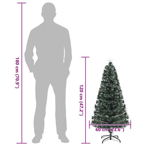 Künstlicher Weihnachtsbaum mit 120 LEDs, 120cm