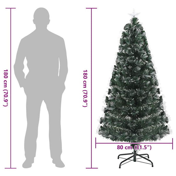 Künstlicher Weihnachtsbaum mit 210 LEDs, 180cm