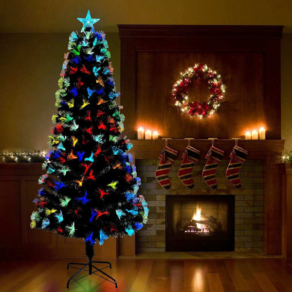 Künstlicher Weihnachtsbaum mit LEDs Grün 210cm