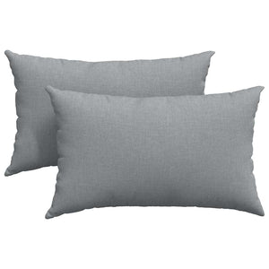 Sofakissen 2er Set Hellgrau 50x30 cm