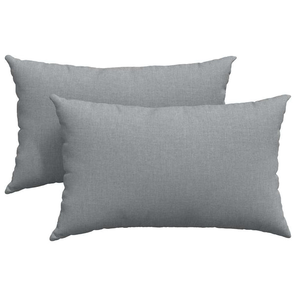 Sofakissen 2er Set Hellgrau 50x30 cm