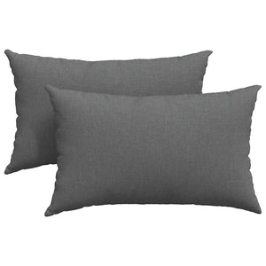Sofakissen 2er-Set Dunkelgrau 50x30 cm
