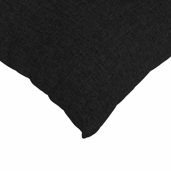 vidaXL Coussins de canapé 2 pcs Noir 50 x 30 cm Tissu
