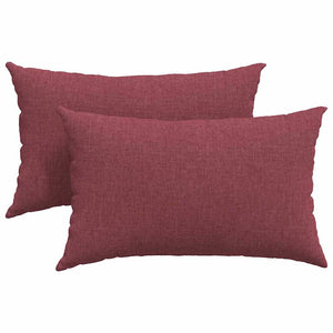 Sofakissen 2er Set Weinrot 50x30 cm