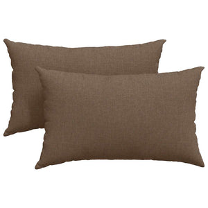 Sofakissen 2er Set Braun 50x30 cm