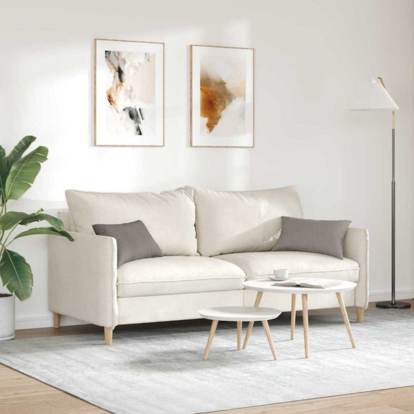 Sofakissen 2er Set Taupe 50x30 cm