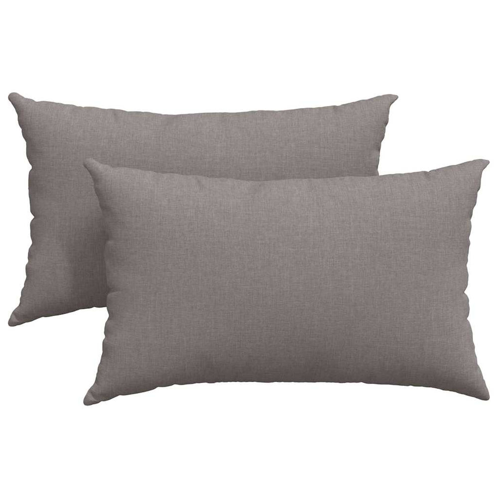 Sofakissen 2er Set Taupe 50x30 cm