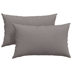 Sofakissen 2er Set Taupe 50x30 cm