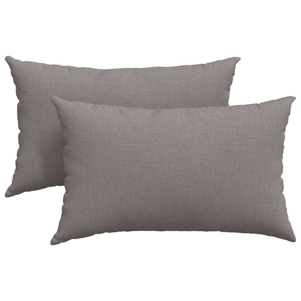 Sofakissen 2er Set Taupe 50x30 cm
