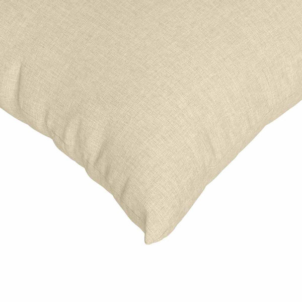 vidaXL Coussins de canapé 2 pcs Crème 50 x 30 cm Tissu