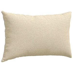vidaXL Coussins de canapé 2 pcs Crème 50 x 30 cm Tissu