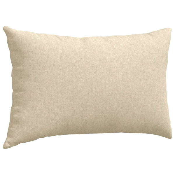 vidaXL Coussins de canapé 2 pcs Crème 50 x 30 cm Tissu