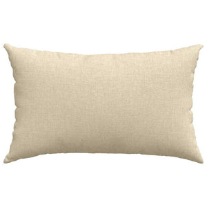 vidaXL Coussins de canapé 2 pcs Crème 50 x 30 cm Tissu