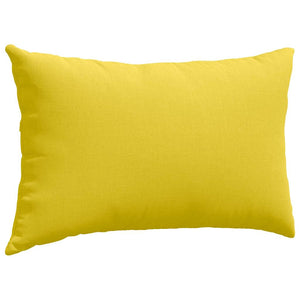 vidaXL Coussins de canapé 2 pcs Jaune clair 50 x 30 cm Tissu